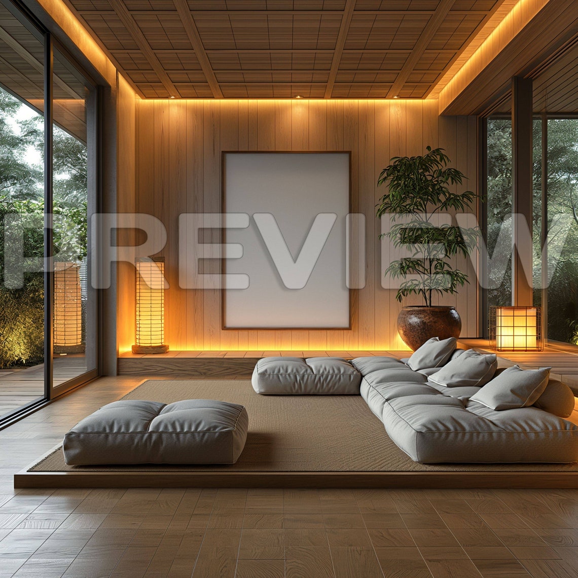 10 Serenity in Luxury Living Room Frame Mock Ups , Luxury Mockup Frame ...