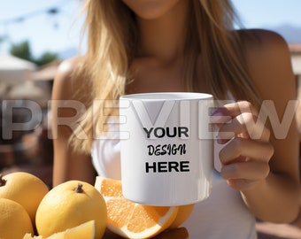 Mug Mockup, Blank mug, Mock ups, Coffee Mug Mock up, Mug Mockups, Pod Ceramic Cup, White Cup Mock Up 11 Oz with Blank Smart Object