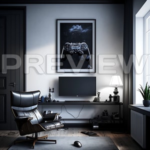 10 Frame Mock Ups / Gamer Room Mock Up / Streamer Frame Mock up Bundel / Foto Gestylede Stock Foto / Sjabloon Frame Art / PSD