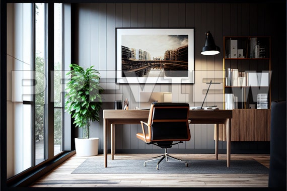 10 Frame Mock Ups / Modern Office Style / Frame Mock up Bundle / Photograph Styled Stock Photo / Template Frame Art /Digital Download
