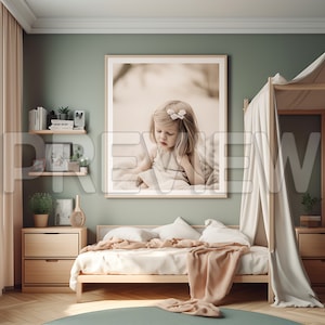 10 Kids Room Nursery Frame Mockup / Nursery Kids Room Frame Mock up Bundle / Stock Photography / Nursery Interior Mockup Template / PSD /JPG