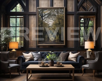 Black Luxury Farmhouse Frame Mock Ups (10x) / Modern Style Mock Up / Frame Mock up Bundle / Stylish Stock Photo / Template Frame Art / PSD