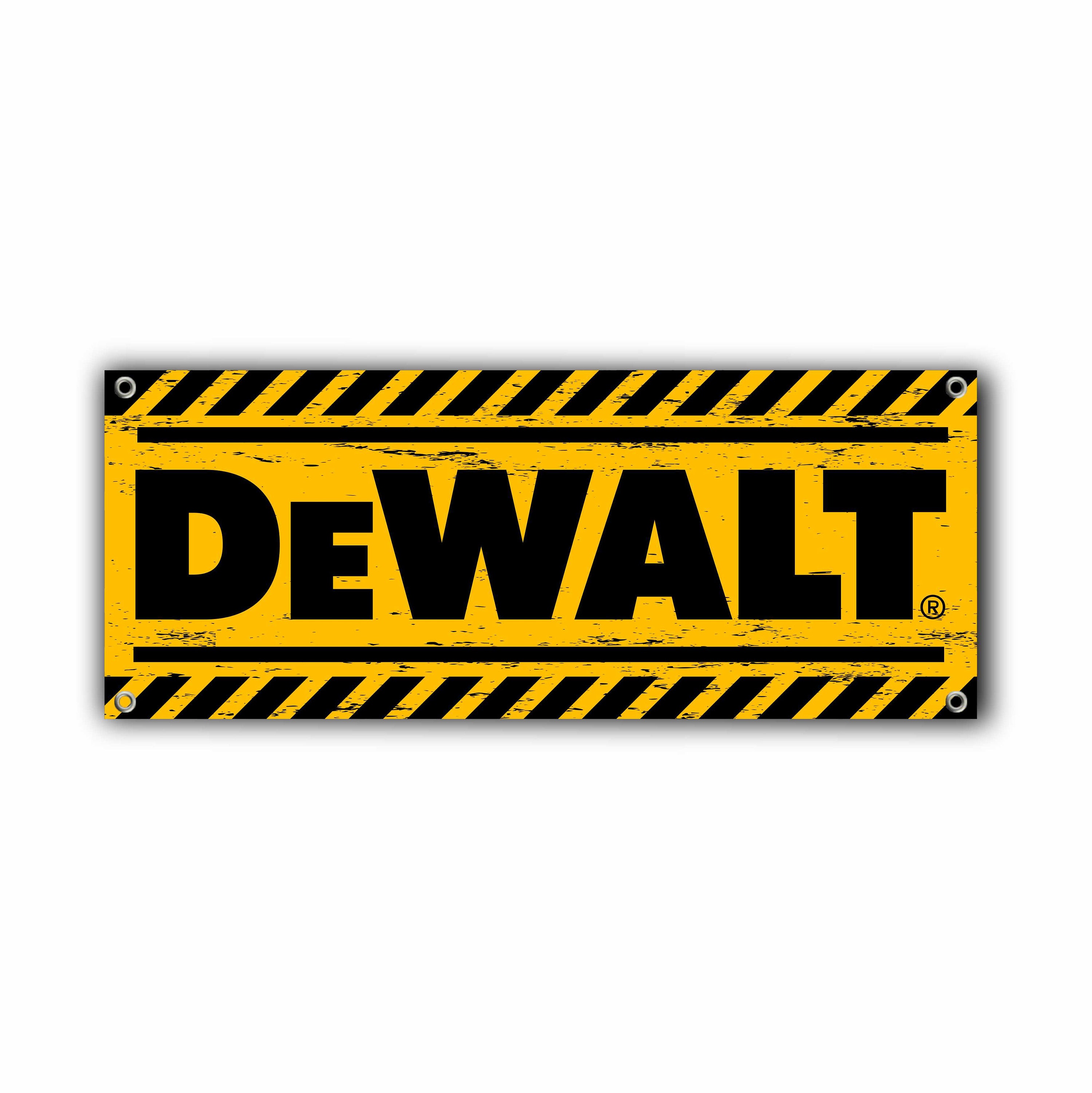 Dewalt Logo Banner Vinyl Garage Signoffice or Showroom Etsy Australia