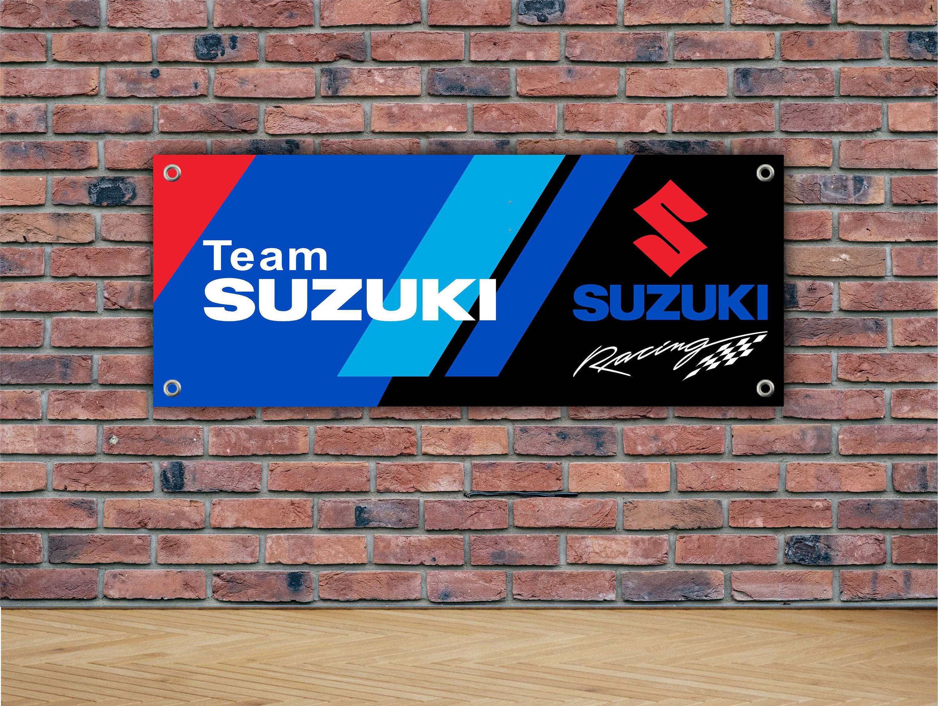 SUZUKI Racing Logo Banner Vinyl, Garage Sign,office or Showroom, Flag,  Racing Poster, Auto Car Shop, Car Poster, Garage Decor - Etsy