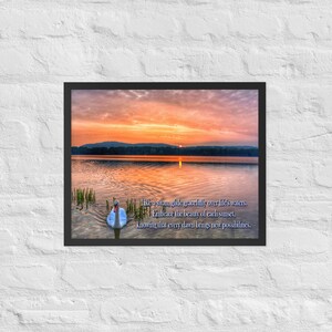 Póster de papel fotográfico enmarcado