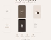 Instagram Story Templates Canva, 6 Aesthetic IG Stories, Beauty Wellness Brand, Editable Stories, Q&A Poll Checklist, Female Entrepreneur