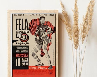 Fela Kuti 40cm X 40cm Print on 310 Gsm Fine Art Paper