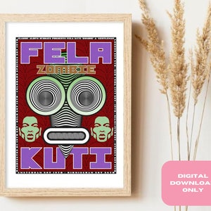 Locandina di Fela Kuti Zombie del 1976