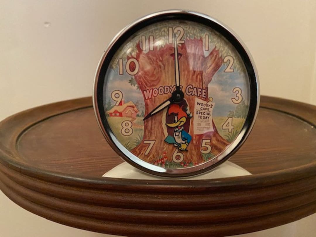 Woody Woodpecker Cafe Alarm Clock Etsy