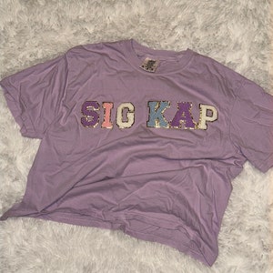 Sparkly Sorority Cropped Tee