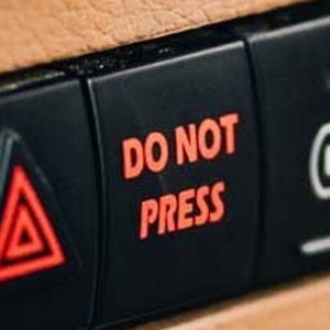 Honda Civic "DO NOT PRESS" decal sticker for blank buttons. Also fits other cars!