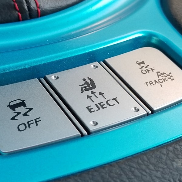 Leerer Knopf-Aufkleber für Scion FRS, Subaru BRZ, Toyota 86 und GR86 auswerfen!