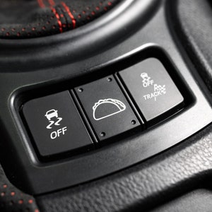 Taco Outline Blank Button Decal Sticker. Fits All Blank Car Buttons! - Etsy