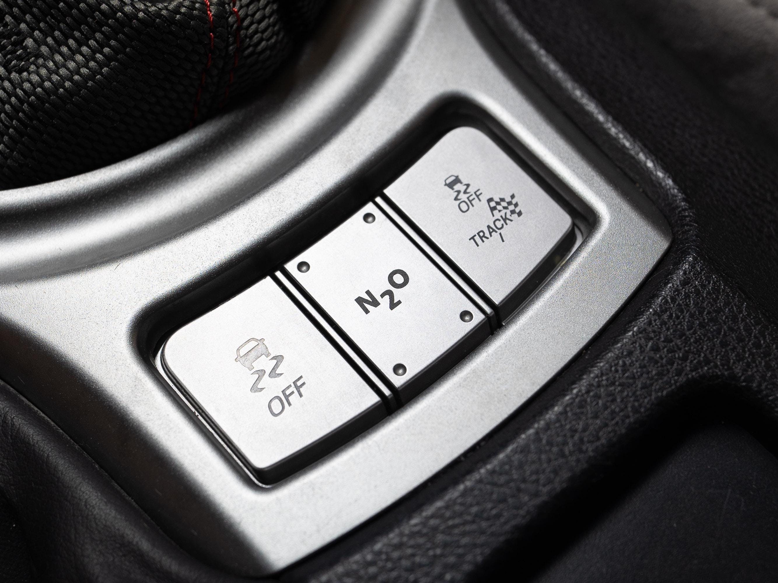 High Performance Vinyl: Premium Quality Material – 3 Size Options – N2O Nitrous Button Decal Sticker – Fits All Blank/Empty Car Buttons