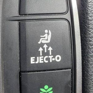 Includes 2, EJECT-O decal sticker compatible with Honda Civic blank buttons. Also fits other cars!