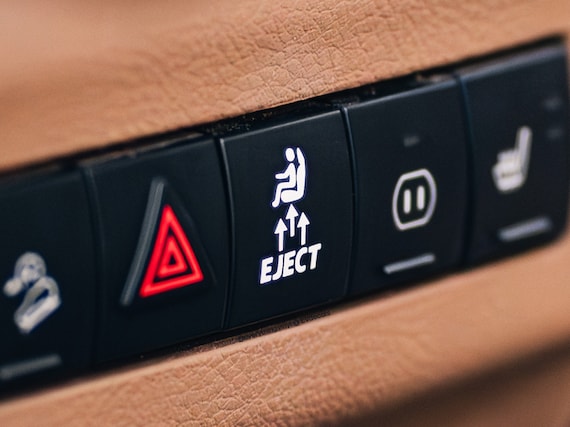 Original Creator, Eject passenger sticker with 3 size options. Made with High Performance Premium Vinyl. Fits all car blank, empty buttons!