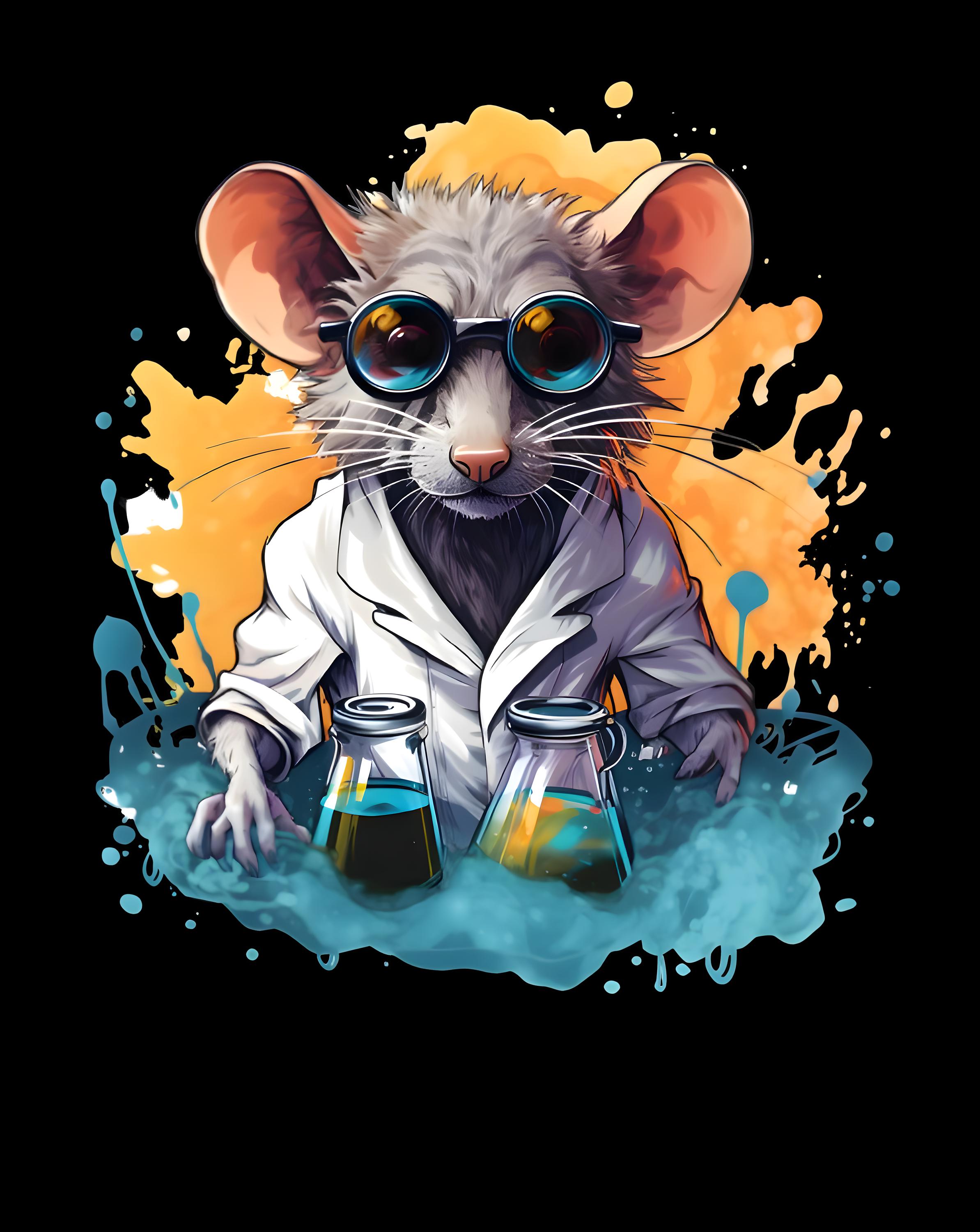 Lab Rat Chemistry, Digital Download, PNG File, 4606px X 5787 ...