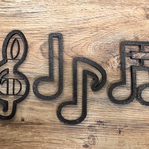 Musical Notes Cookie Cutter Set NEW LARGE SIZE