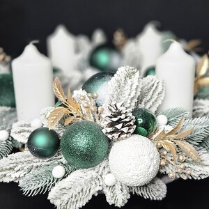 Couronne de l'Avent, Couronne de l'Avent avec 4 bougies, Décoration de Noël, Décoration de table, Décoration de Noël