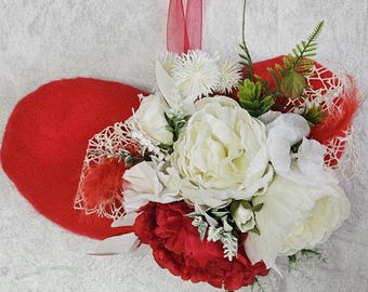 Wreath, Valentine's Day wreath, Mother's Day gift, door wreath, wedding wreath, heart wreath
