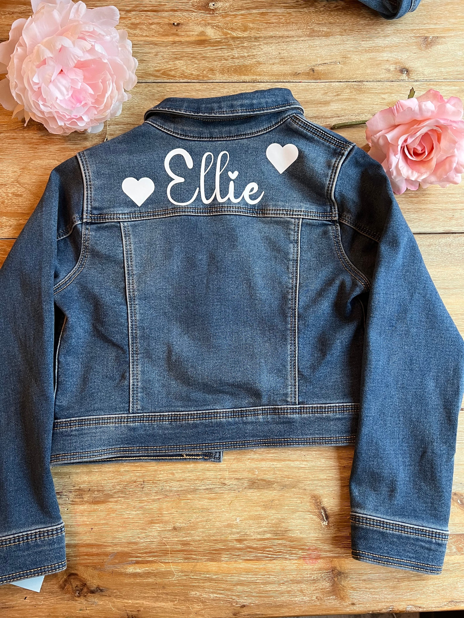 Kids Jean Jacket Personalized Name - Etsy