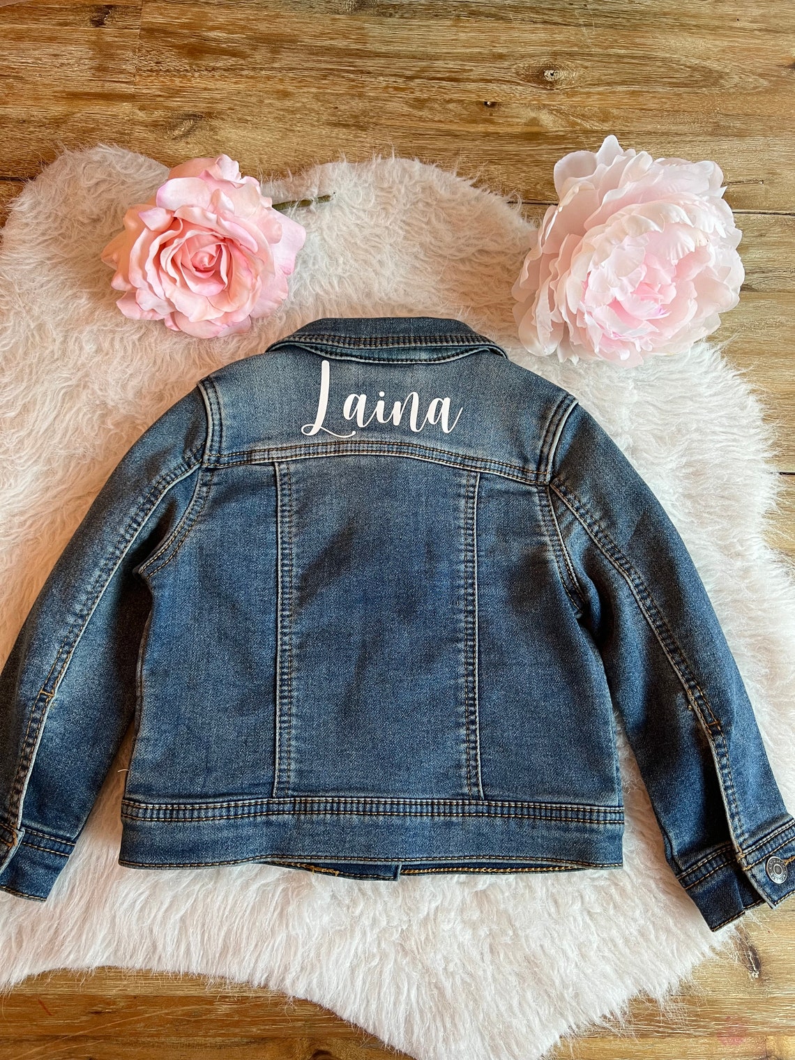 Kids Jean Jacket Personalized Name - Etsy