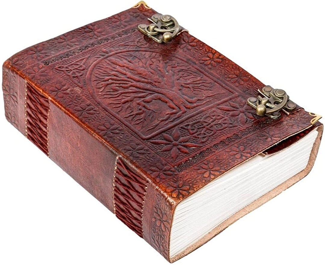 Extra Large 600 Pages Tree of Life Leather Journal Handmade Embossed ...