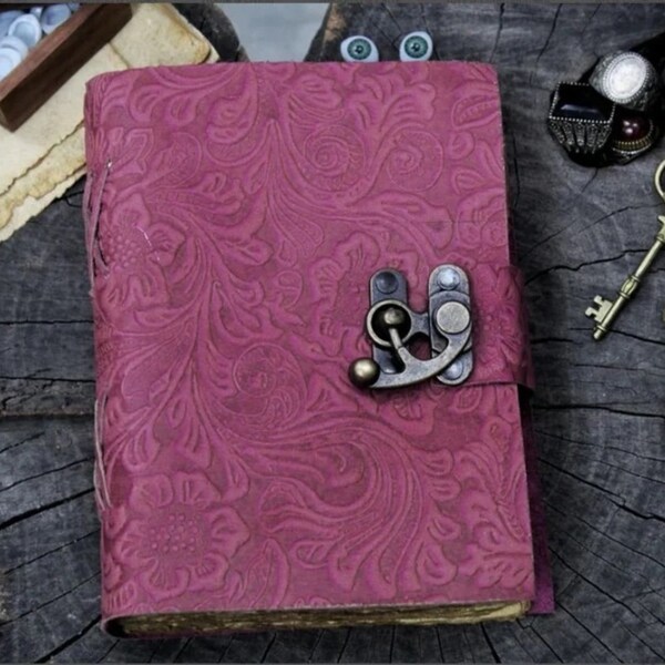 Leather Locking Journal Etsy