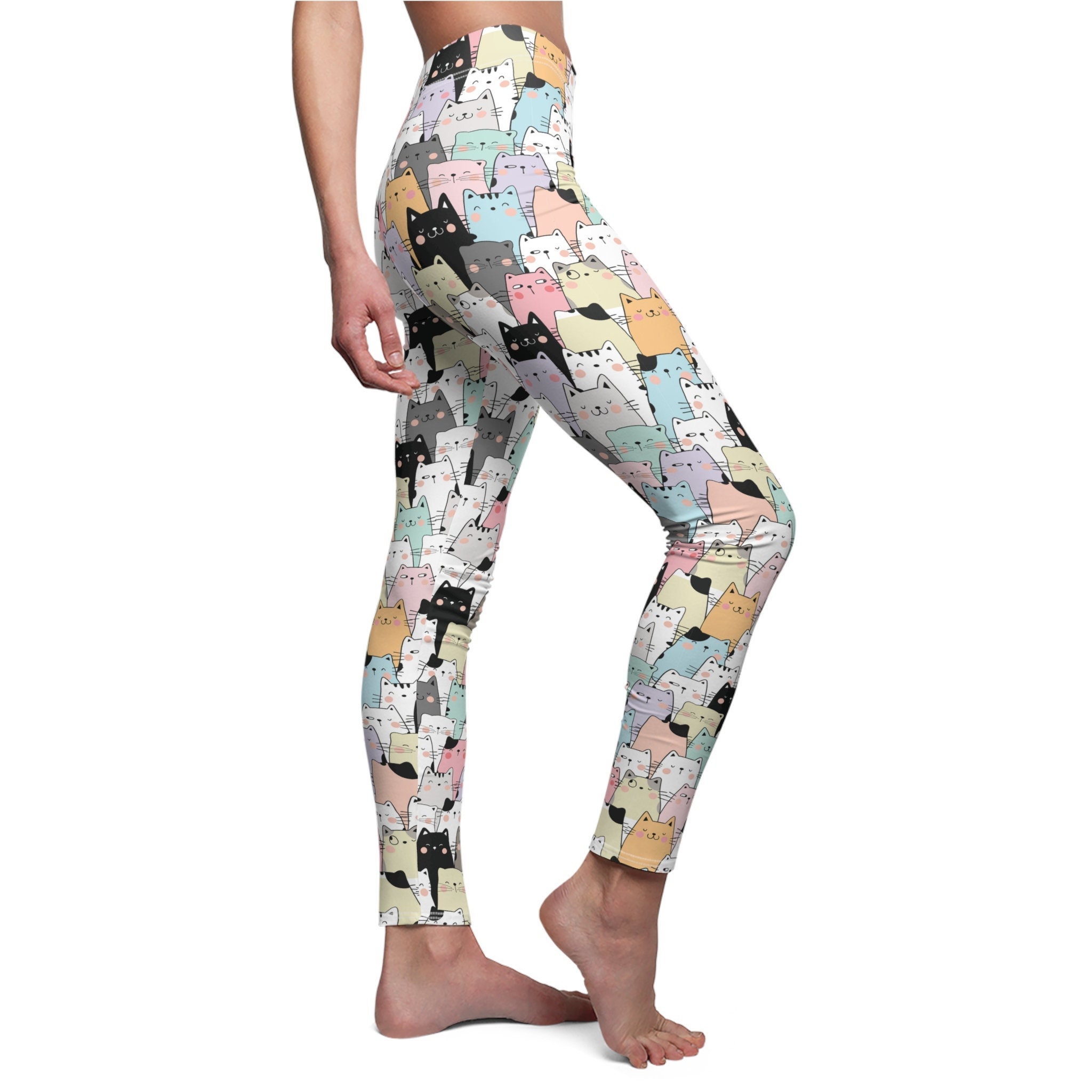 Custom New Design Hot Selling Girl's Bright Cute Printed Boom Yoga Pants -  China Yoga Leggings and Women Gym Leggings price