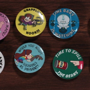 Gravity Falls inspired buttons set 1