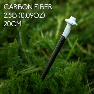 Ultralight Tent Stake (2.5g / 20cm) – the Lightest Full-Length Peg – Hiking Gear – Ultralight Accessory – StakeZero™ – Made in Germany