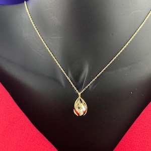 14k Gold Cage Pendant