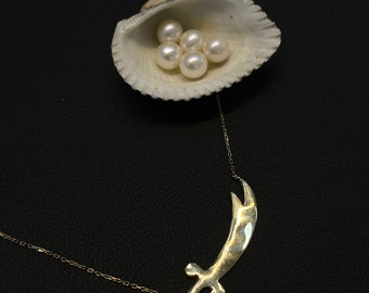 Collier épée en or 14 carats, pendentif épée, collier épée en or, cadeau délicat pour elle, cadeau d'anniversaire
