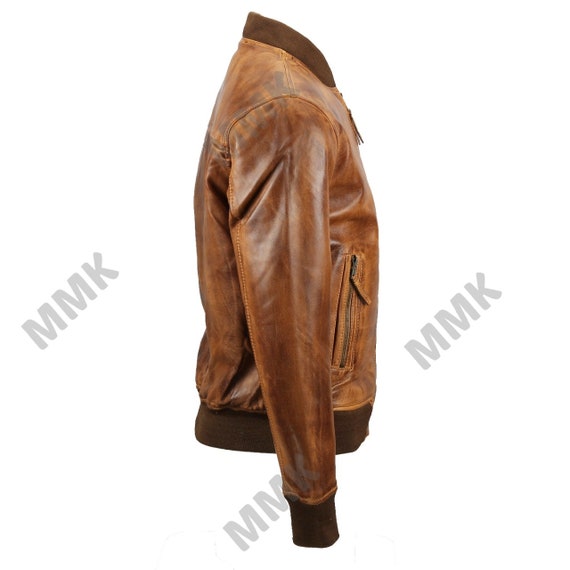 Leather jacket clearance tan colour