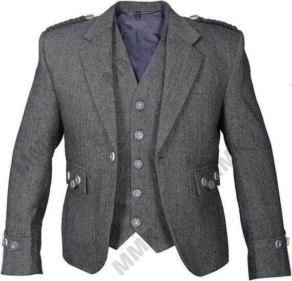 Grey kilt jacket sales