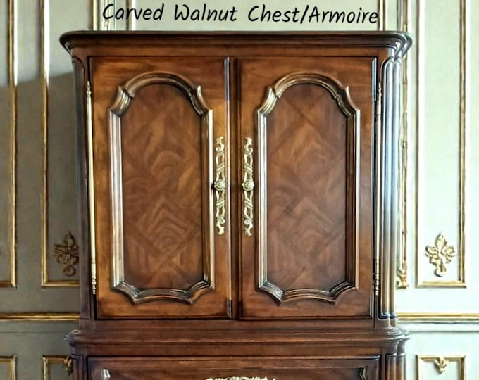 Drexel French Provincial Cabernet Collection Tall Chest Dresser Armoire