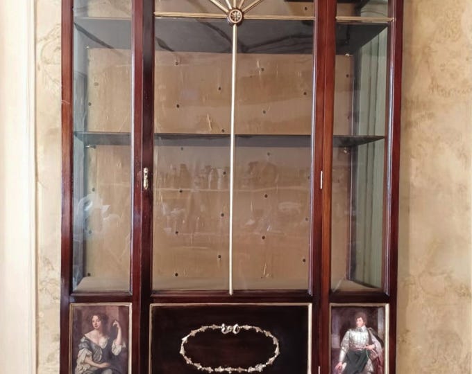 British Mahogany Showcase Buffet c. 1930s