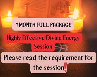 Month Divine Energy Healing Package | Deep Energy Clearing for Spiritual Balance and Protection  Sessions | Report İncluded
