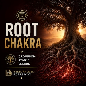 Sessione energetica del Chakra della Radice / Radicamento, Stabilità e Sicurezza Interiore / Report PDF personalizzato