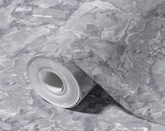 Modern Abstract Distressed Wallpaper, 3D Embossed Rustic Textured