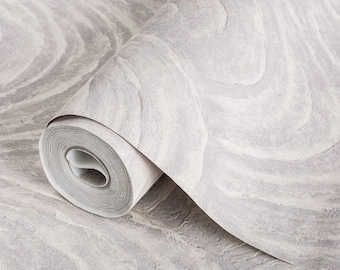 Moderne abstrakte hellgraue Tapete, 3D strukturierte Tapete, dekorative moderne Wandbekleidung, tief geprägt, nicht klebend, nicht haftend & klebend