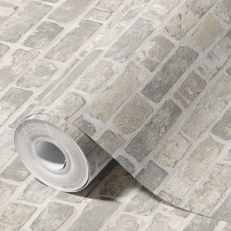 Modern Stone Wall Textured Wallpaper 3D Textured Wallpaper Etsy