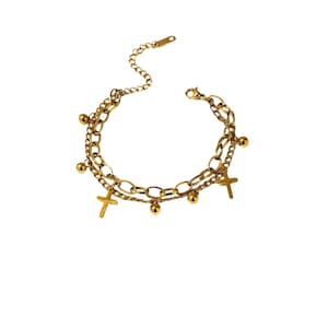 Cross layered bracelet