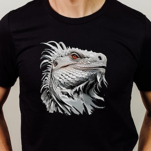 Iguana tshirt. Men vintage reptile shirt. Iguana vintage shirt. Reptile shirt. Lizard Shirt
