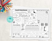 Fathers Day Activity Sheet - Father's Day Printable - Father's Day coloring sheet