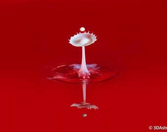 Splash Art, Water droplet, Abstract Artwork, Digital Download Print