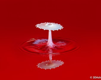 Splash Art, Water droplet, Abstract Artwork, Digital Download Print