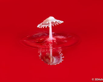 Splash Art, Water droplet, Abstract Artwork, Digital Download Print