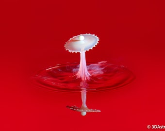 Splash Art, Water droplet, Abstract Artwork, Digital Download Print