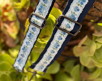 Adjustable Brocade Bag Strap: Boho Floral Camera Belt (28-54")